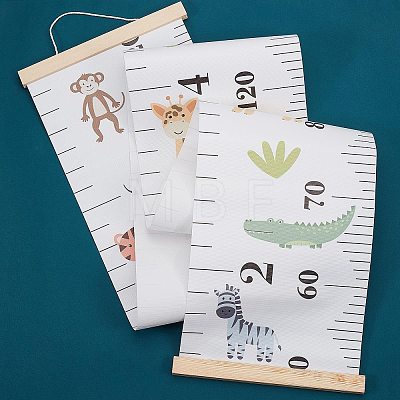 Creative Cartoon Decorative Home Canvas Hanging Height Measurement Ruler HJEW-WH0042-47E-1