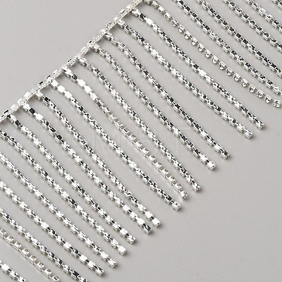 Iron with Glass Rhinestone Cup Chain CH-TAC0006-02-1