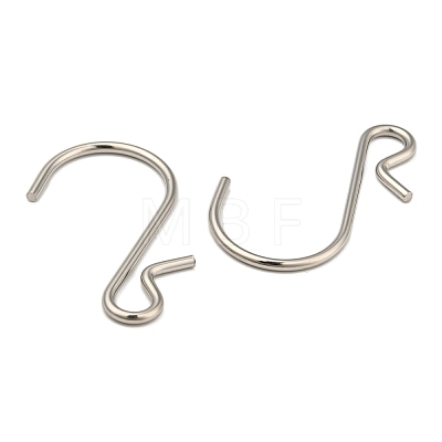201 Stainless Steel S Hook Clasps STAS-K261-01P-1