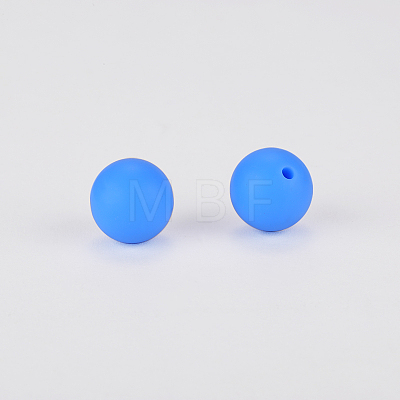 Round Silicone Focal Beads SI-JX0046A-15-1