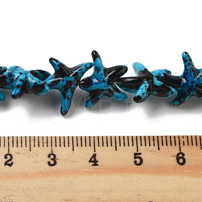 Synthetic Turquoise Dyed Beads Strands G-P507-04Q-1