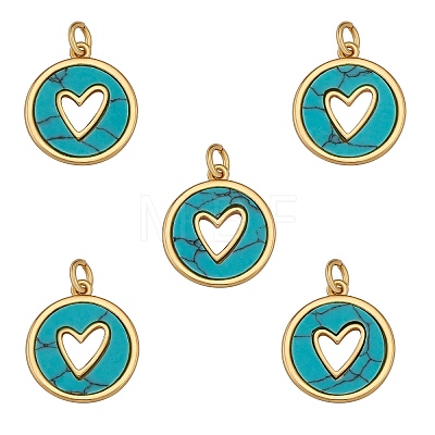 Synthetic Turquoise Pendants FIND-SZ0002-54A-1