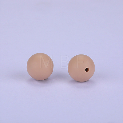 Round Silicone Focal Beads SI-JX0046A-85-1