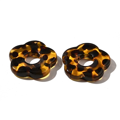 Transparent Acrylic Pendants X-OACR-D303-01B-1