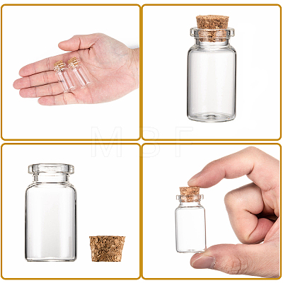 Glass Jar Glass Bottles Bead Containers AJEW-S074-02B-1