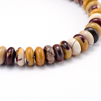 Rondelle Natural Mookaite Beads Strands G-F216-22-1