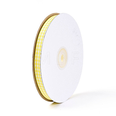 Single Face Plaid Polyester Satin Ribbon SRIB-T009-10A-1