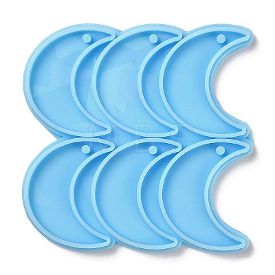 Moon Shape Holographic Pendant DIY Silicone Mold LS-DIY-K063-11-1