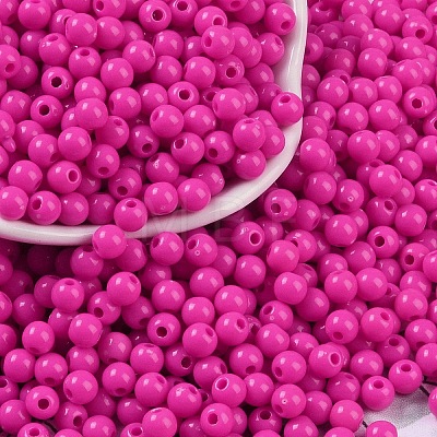 Opaque Acrylic Beads SACR-A007-01C-27-1