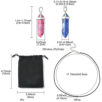 DIY Necklace Making Kits DIY-YW0007-06-1