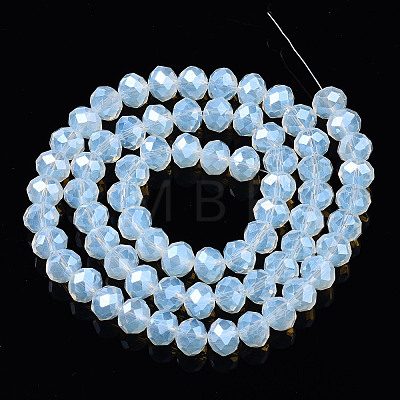 Electroplate Glass Beads Strands EGLA-A034-J6mm-A04-1