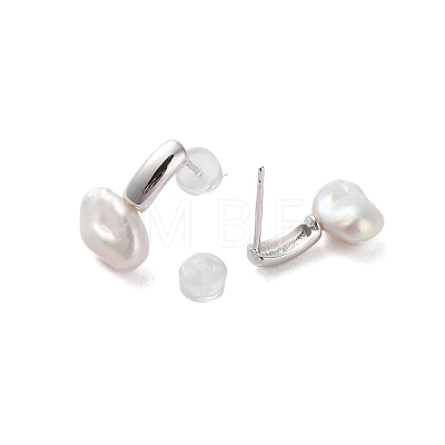 925 Sterling Silver Studs Earring EJEW-H002-05P-1