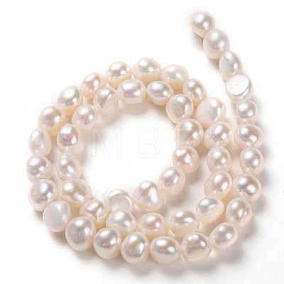 Natural Cultured Freshwater Pearl Beads Strands PEAR-L033-52-01-1