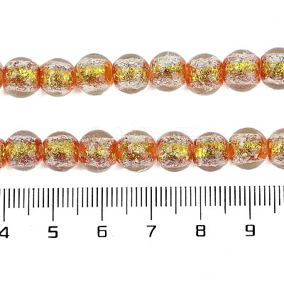 Handmade Foil Lampwork Beads Strands FOIL-K003-06A-05-1