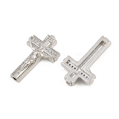 Easter Brass Micro Pave Clear Cubic Zirconia Pendants CU-CBADC6C-10P-02-1