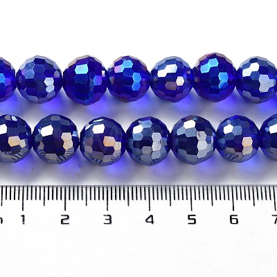 Electroplate Glass Bead Strands EGLA-R040-12mm-03-1