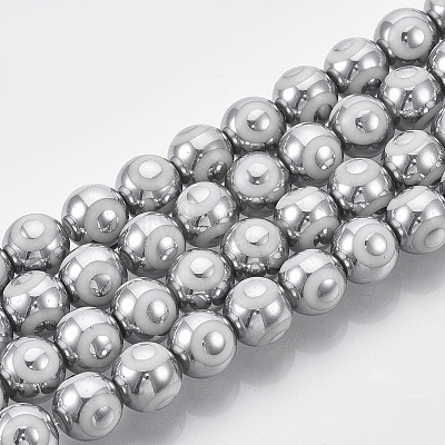Electroplate Glass Beads Strands LS-EGLA-T012-02F-8MM-1
