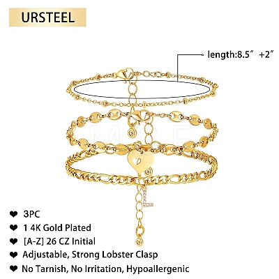 Anklets Sets AJEW-AN00383-12-1