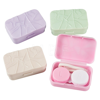 4 Bags 4 Colors Plastic Contact Lens Care Tool Set AJEW-TAD0001-01-1