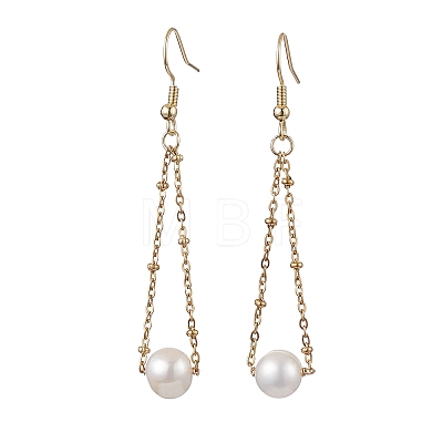 Natural Cultured Freshwater Pearl Dangle Earrings EJEW-JE05936-02-1