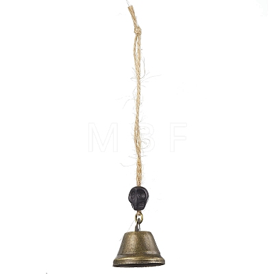 Iron Bell Pendant Decorations HJEW-JM02175-1