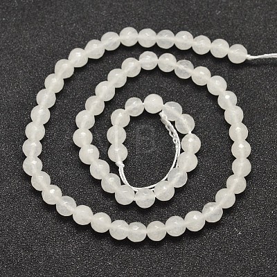 Natural Malaysia Jade Bead Strands G-A147-6mm-A04-1