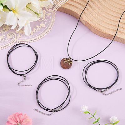 10Pcs Round Leather Cord Necklaces Making MAK-CL0001-07-1