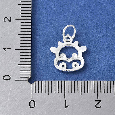 925 Sterling Silver Chinese Zodiac Outline Charms STER-P066-02S-02-1