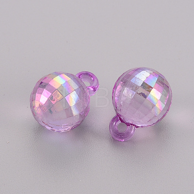 Transparent Acrylic Beads TACR-S154-44C-1