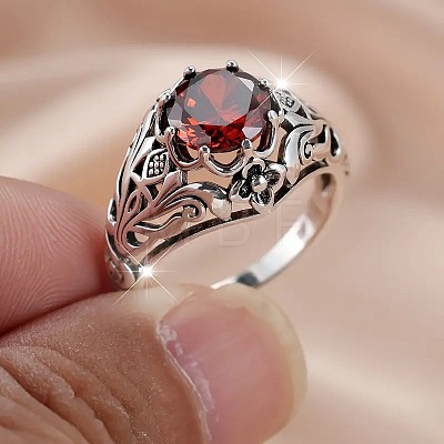 Alloy and Rhinestone Finger Rings for Women FS-WG94321-04-1