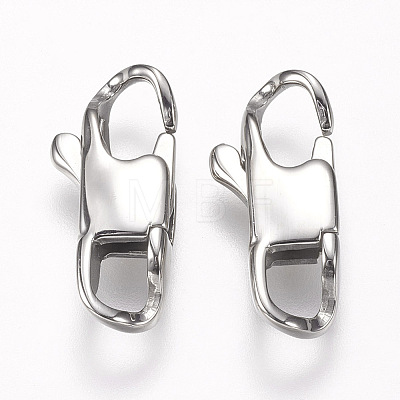 304 Stainless Steel Lobster Claw Clasps STAS-O114-056A-P-1