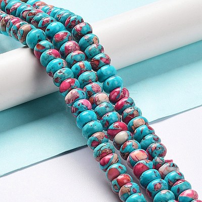 Synthetic Turquoise Beads Strands G-C034-02B-1