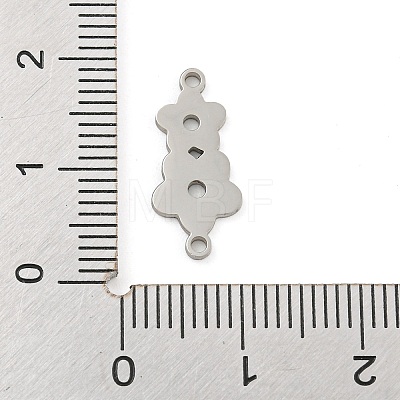 Non-Tarnish 304 Stainless Steel Connector Charms STAS-Z076-21P-1