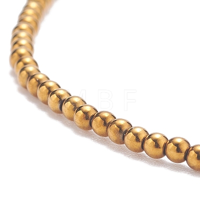 Glass Round Beaded Stretch Bracelet for Women BJEW-JB07911-03-1