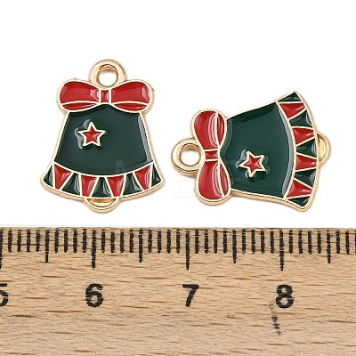 Christmas Alloy Enamel Pendants FIND-I067-02KCG-04A-1