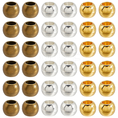 150Pcs 3 Colors Tibetan Style Spacer Beads TIBEB-PA0001-09-1