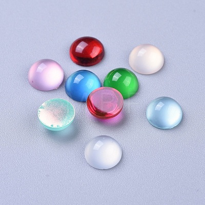 Translucent Resin Cabochons X-RESI-S361-8mm-M-1