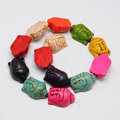 Synthetic Turquoise Beads Strands TURQ-G119-20x29mm-M-1