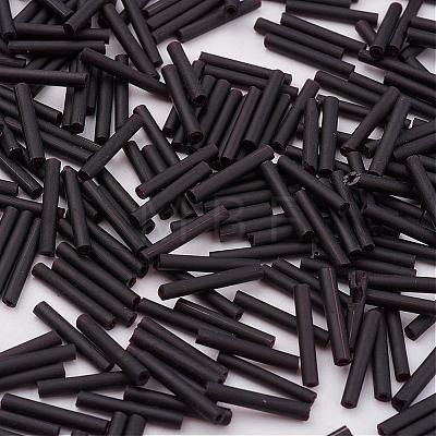 Glass Bugle Beads SEED-E001-9mm-M49-1