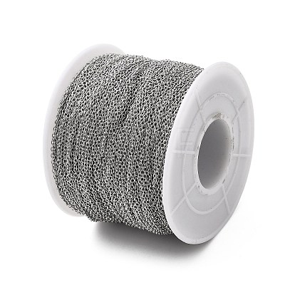 Tarnish Resistant 304 Stainless Steel Cable Chains CHS-Q001-09-100m-1