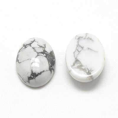 Natural Howlite Cabochons G-R415-18x25-29-1