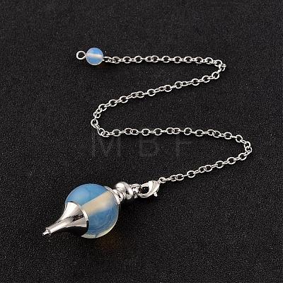 Opalite Sphere Dowsing Pendulums BJEW-E292-A11-1