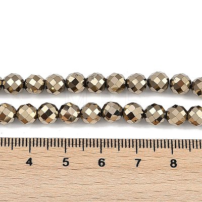 Electroplated Synthetic Non-magnetic Hematite Beads Strands G-H072-B01-01-1