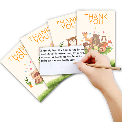 SUPERDANT Thank You Theme Cards and Paper Envelopes DIY-SD0001-01D-1