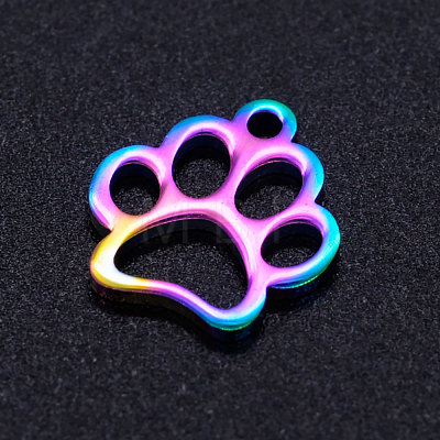 Ion Plating(IP) 201 Stainless Steel Pet Charms STAS-Q201-JN210-01-1