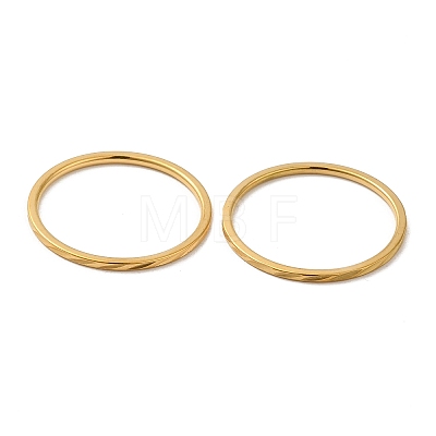 Ion Plating(IP) 304 Stainless Steel Plain Band Rings RJEW-I101-01D-G-1