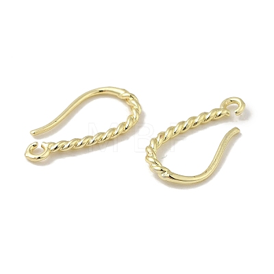 Brass Earring Hooks KK-Q793-15G-1