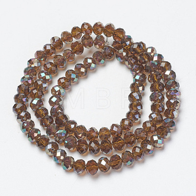 Electroplate Glass Beads Strands EGLA-A034-T4mm-J17-1