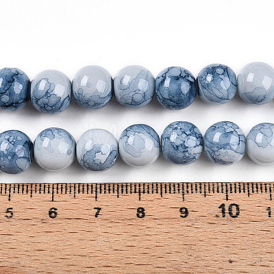Baking Paint Glass Beads X1-DGLA-N003-10mm-C07-1
