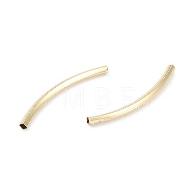 Rack Plating Brass Tube Beads KK-L155-44G-1